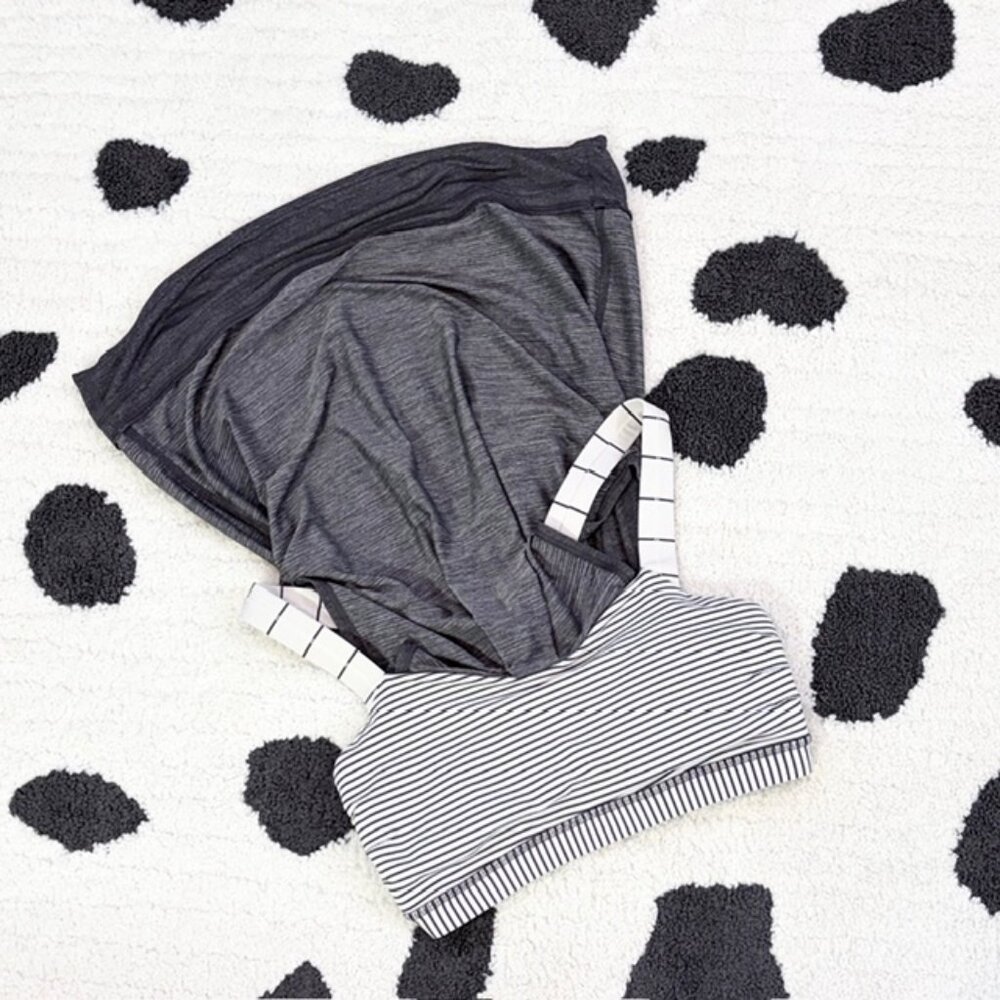 Lululemon XS Rest Less Tank Gray Built In Bra Activewear Running Gym Relaxed Top - Picture 6 of 10